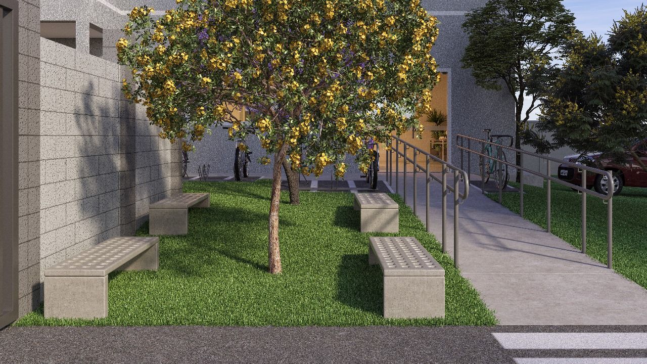 Praça de convivência do Residencial Tibre Praça de convivência do Residencial Tibre