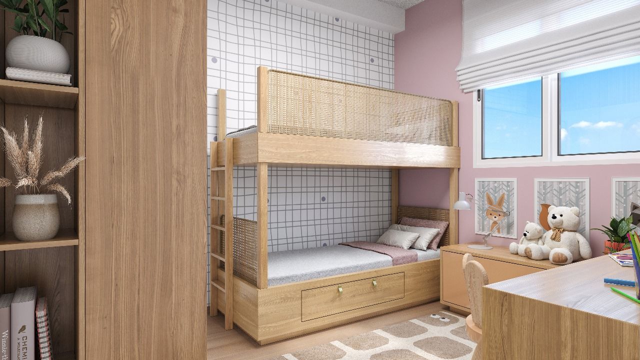 Quarto infantil do apartamento do Residencial Tibre Quarto infantil do apartamento do Residencial Tibre